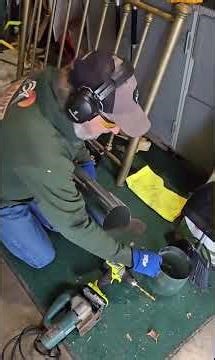 How to cut metal duct work #shorts