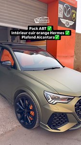 ⸻ 🔥 Audi RSQ3 – Pack normal transformée en bijou unique 🔥 🟠 Sièges full cuir Orange Hermès 🌌 Toit en Alcantara raffiné 🛞 Étriers peints en Orange Hermès assorti Chaque détail repensé pour un look sport & luxury ✨ Chez Darkaoui Auto Design, on transforme vos rêves en réalité 🚘💨 #AudiRSQ3 #HermesOrange #Alcantara #AutoDesign #LuxuryCars | Darkaoui Auto Design