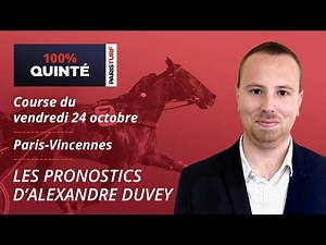 Quinté PMU Predictions - 100% Quinté for Friday, October 24 at Paris-Vincennes