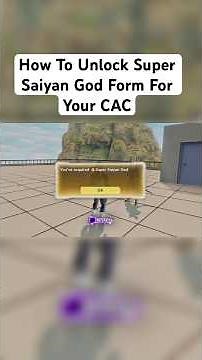 How To Unlock Super Saiyan God Form For Your CAC(Xenoverse 2) #shorts #xenoverse2