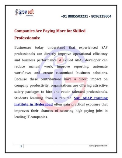 Why Every IT Professional Is Learning SAP ABAP in 2026 #Igrowsoft