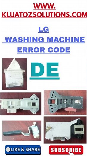 DE error lg washing Machine repair
