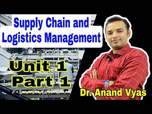 Supply Chain and Logistics Management Unit 1 Part 1 | MBA | Operations Management
