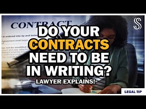 ✍️ Does Your Contract Need To Be In WRITING? | Statute of Frauds #lawyer