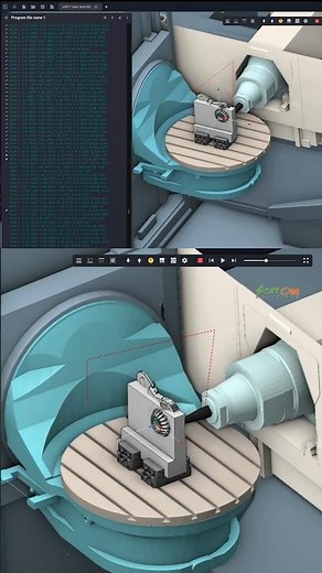 ENCY TUNER NC CODE SIMULATION 5 AXIS MILL #cnc #encycam #encytuner #cncmachining #cncmachine