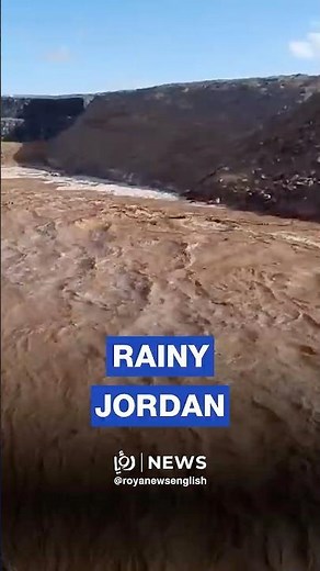 Torrential rains sweep across multiple areas of Jordan
