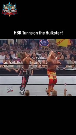 The Wrestle Pop on Instagram: "The post features a clip from WWE SummerSlam 2005, capturing Shawn Michaels' dramatic superkick betrayal of Hulk Hogan mid-match, a pivotal heel turn that ended their alliance and drew massive crowd shock, with the entrance music abruptly cutting for emphasis. This moment stemmed from an initial attack on Raw July 4, 2005, where Michaels struck Hogan with a chair, fueling a feud; contrary to the post's sarcasm about unpredictability, fans widely expected the swerve