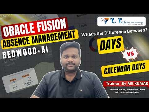 Learn Oracle Absence Management | Days vs Calendar Days | Crack Oracle HCM Interviews