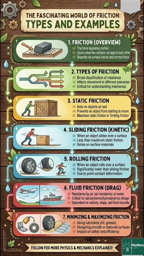 Types of Friction Flowchart – Class 8 CBSE Science ⚙️