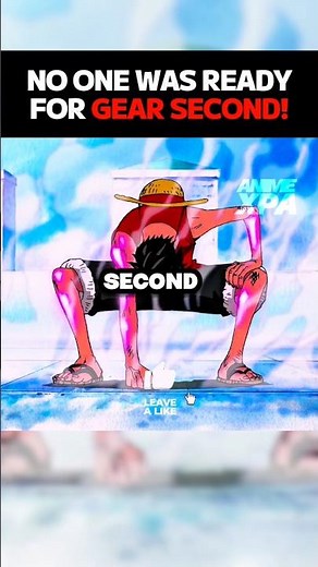 Luffy Reveals Gear 2 for the First Time! ⚡️ #OnePiece #Luffy #Gear2