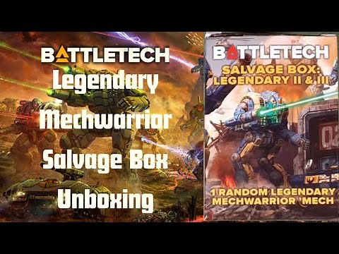 KGT - 020 -Battletech Mercenaries Legendary Mechwarrior Salvage Box Unboxing