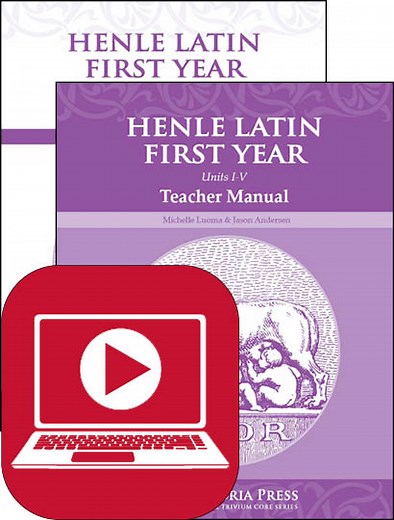 Henle Latin First Year: Units I-V Guides and Instructional Videos Set