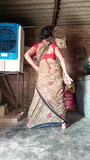 Traditional Saree Dance Performance at Home