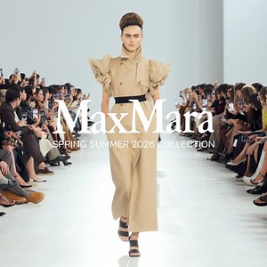 1.1K views · 3 comments | Rococo elegance reimagined. Discover a world of contrasts in the Max Mara Spring Summer 2026 Runway Show. | Max Mara | Facebook