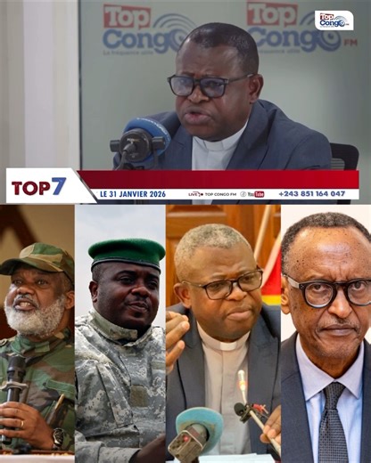 Collaboration entre le Rwanda et le M23/AFC : la réaction de l’abbé Donatien Nshole, secrétaire général et porte-parole de la CENCO, sur Top Congo | Jeunes Patriotes Congolais