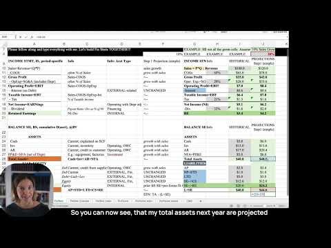 Financial Statements, Part 5. ProForma Example (simple).