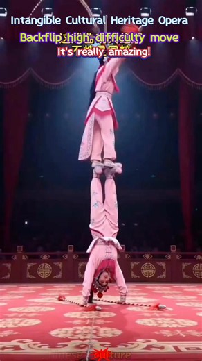Traditional intangible cultural heritage opera culture, with various highly challenging movements！