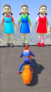 Spider man Thorw Colourful Squid Game Doll