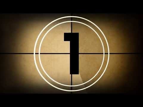 Old Fashioned Grainy 10 second Movie Film Countdown Timer HD