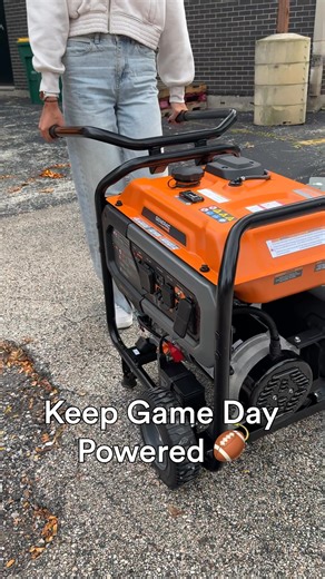 Tailgate tip: bring the snacks, the speakers, and the Generac. Power up and party on. ⚡🍗🎶 | Generac