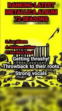 Top 5 Songs from Metallica’s 72 Seasons – My Ranking!