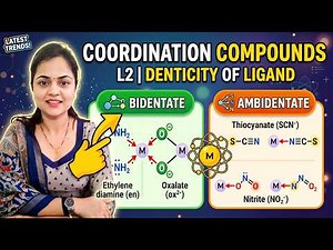 Coordination Compounds L2: Denticity of Ligand | Bidentate & Ambidentate Ligands Explained!
