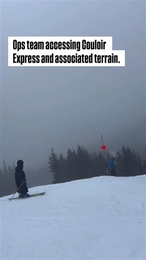 The Ops Team spent the last run of the day assessing terrain accessed by the Couloir Express. We will take another look in the morning. The good news is that it is currently snowing at High Camp; the challenging news is that we really can’t get snow cats in there again until we get appreciably more snow. There’s a chance we could open those runs to experts only tomorrow and we will post that update once the crew arrives. We do expect all other lifts to run this weekend with lots of groomed terra