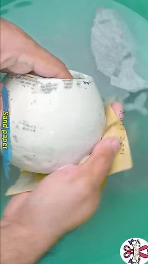 Sugar pot / Coffee pot making at home with Cement // Cement Showpieces making #diy #handmade #waterfall #crafts #amazing #shorts | Kuti Bari