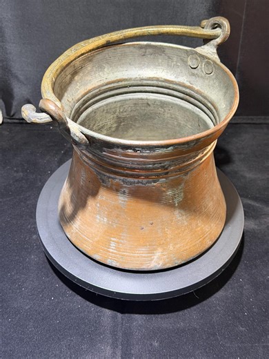 Vintage Bronze Copper Cauldron With Handle. - Etsy