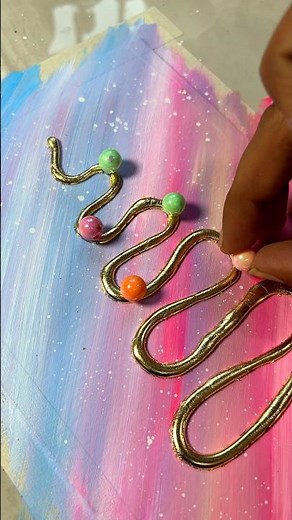 Christmas Tree Painting With Hot Glue 🎨 | Easy 3D DIY Art
