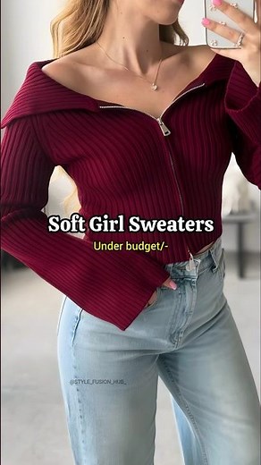 Soft Girl Sweaters Aesthetic 🤍🧶 | Cozy Winter Outfits 2026 #CozySweaters