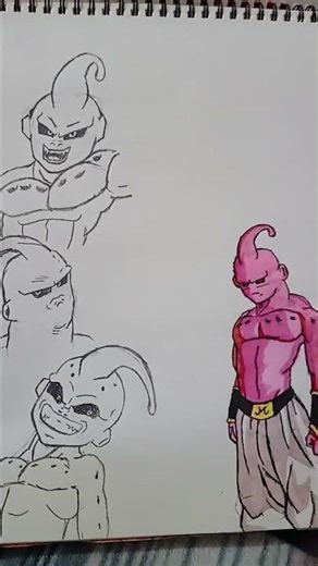 drawing m buu from dbs #animeeart #subscribe