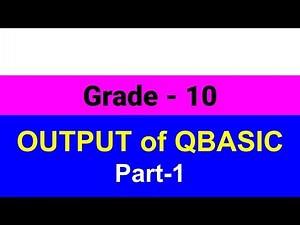 (X) QBASIC Output Practice