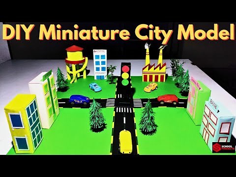 DIY Miniature City Model/ DIY Traffic Signal Model For School Project