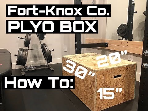 How I Built a Plyo Box for our Home Gym 20" x 30" x 15" | DIY Jump Box Easy Best Strong How To Build