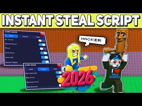 💀 [NO KEY] Steal A Brainrot GOD SCRIPT 2026 – INSTANT STEAL + INVIS + SPAWNER + AUTO FARM + TROLL !