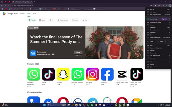 How to install play store app in laptop