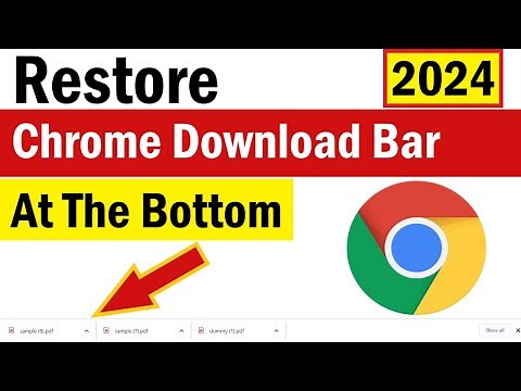 How To Enable the Download Bar in Chrome | Restore Chrome Download Bar at the Bottom | Google Chrome