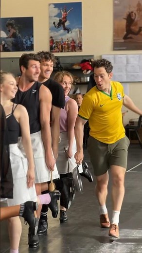 Mrs Doubtfire: Easy Peasy performance in rehearsals