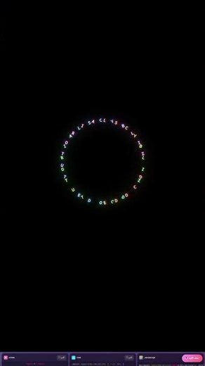 انيميش الاحرف html css JavaScript