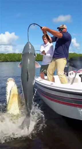ONLY IN AMERICA 😳🐊🎣 | Crocodile Steals Fishermen’s Giant Catch!