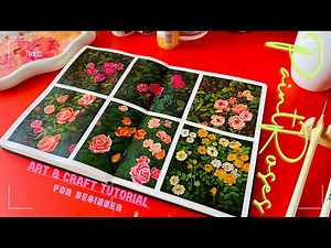 Ep 49: How to Paint Rose with Gouache / Rosé Painting Series / Painting for Beginner Step by Step