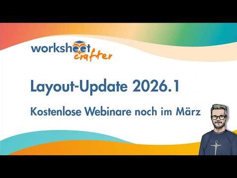 Worksheet Crafter 2026.1 - Neu: Ebenenmanager, Seitenmanagement, Drag to Copy u.v.m.