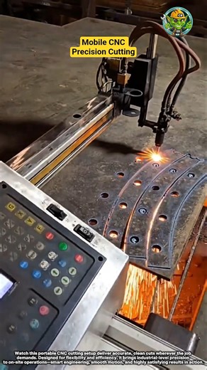 Mobile CNC Precision Cutting System | Compact Power at Work ⚙️🧰