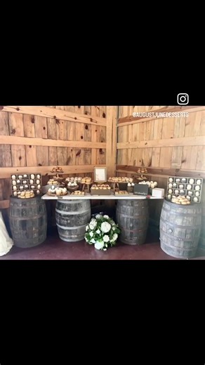 TBT. Dessert table set-up. #augustjuneskitchen #augustjunedesserts #desserttable #queencity #weddingdesserts #timelapse