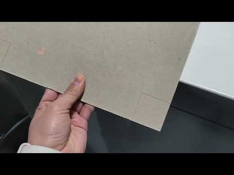 Simple V grooving machine for rigid box sample making or small batch custermization