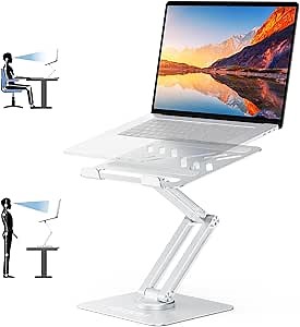 NODOCA Laptop Storage for Desk, Vertical Laptop Stand for Desk, MacBook Vertical Stand, with Headphone Holder, Desk Side Storage for MacBook/Surface/Samsung/HP/Dell[M, Black]