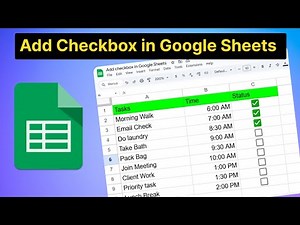 How to Add Checkbox in Google Sheets
