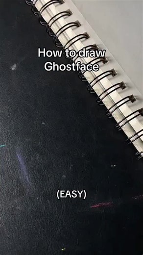 SKETCH SCAPE on Instagram: "How to draw ghost face 👻 #trending #animeart #mynewsketch #instareels #sketch #reelstrending #reelart #drawingreels #artreels"