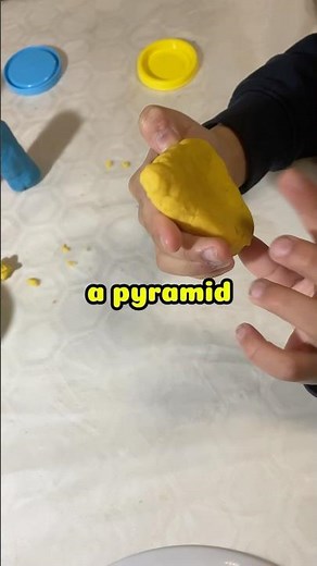 Making 3D shapes from playdough